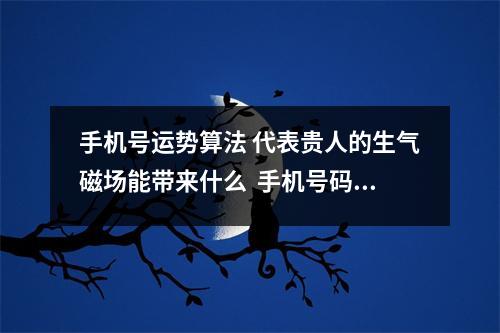 手机号运势算法 代表贵人的生气磁场能带来什么  手机号码选顺子号